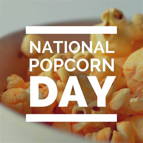 National Popcorn Day Note With Popcorn Packets