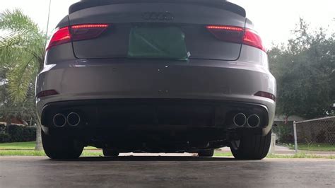 2015 audi a3 quattro 2.0T custom Magnaflow exhaust - YouTube