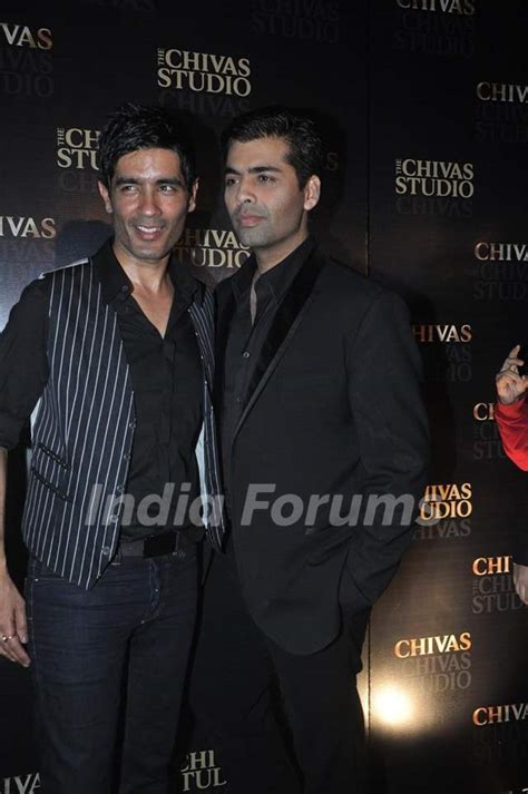 Karan Johar for Manish Malhotra show for Chivas Studio Photo