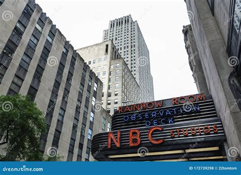 Sign of NBC Studios in Manhattan, New York City, USA Editorial Stock ...