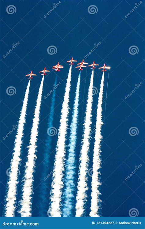 Red Arrows Display Team stock image. Image of display - 121354227