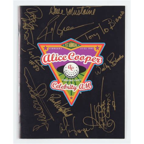 1997 Alice Cooper Celebrity Golf Tournament Program Signed By (10) with Alice Cooper, Jerry Rice ...