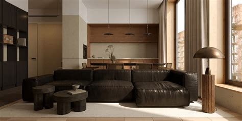 brown and beige living room | Interior Design Ideas