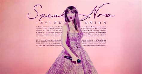 Taylor Swift Unveils Her ‘Speak Now’ Tracklist – FreebieMNL