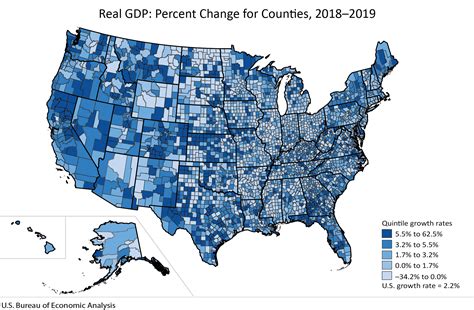 Gross Domestic Product by County, 2019 | U.S. Bureau of Economic Analysis (BEA)