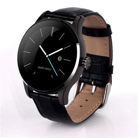 Round Bluetooth Smart Watches Clock Classic Health Metal Smartwatch with Heart Rate Monitor for ...