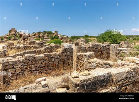 Castelvetrano, Sicily, Italy - July 11, 2020: Ruins in Selinunte ...