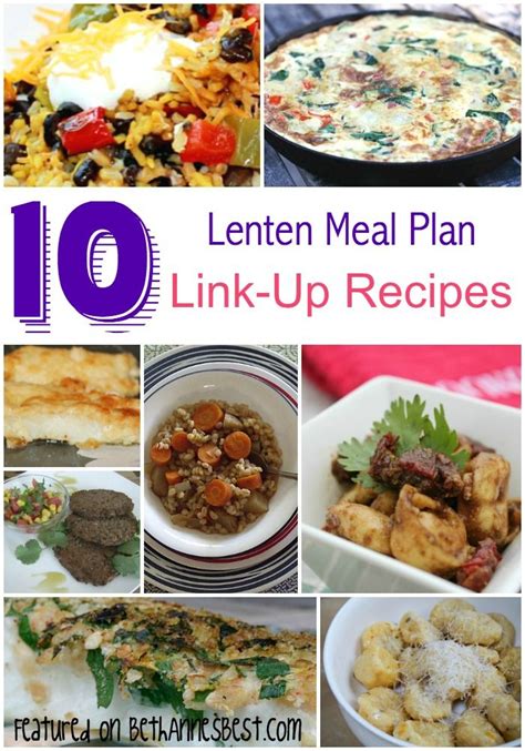 Lenten Meal Plan | Lenten recipes, Lent recipes, Lent recipes meatless meals