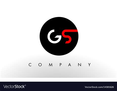 Gs logo letter design Royalty Free Vector Image