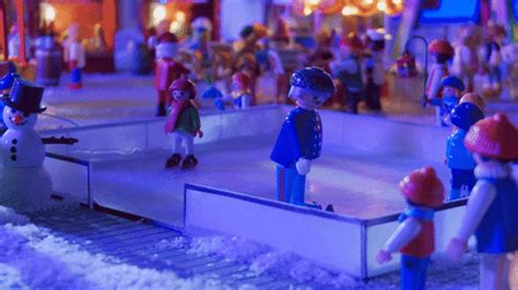 Ice Skating Christmas GIF by PLAYMOBIL - Find & Share on GIPHY