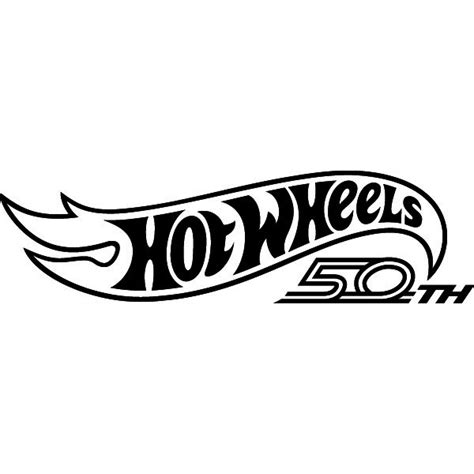 Hot Wheels 50 years 1968-2018 Logo Decals - Passion Stickers Inverser No Pochoir No Size 10 cm ...