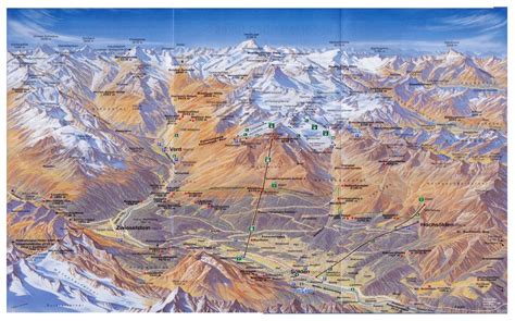 Large summer tourist map of Solden Resort - 2009 | Tyrol | Austria ...