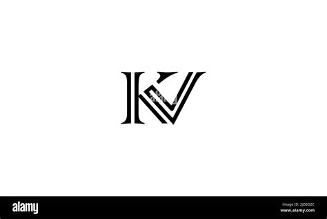 KV, VK Abstract Letters Logo monogram Stock Vector Image & Art - Alamy