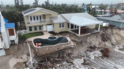 ‘We are in trouble here in Daytona’: Coastal homes collapse into the ...