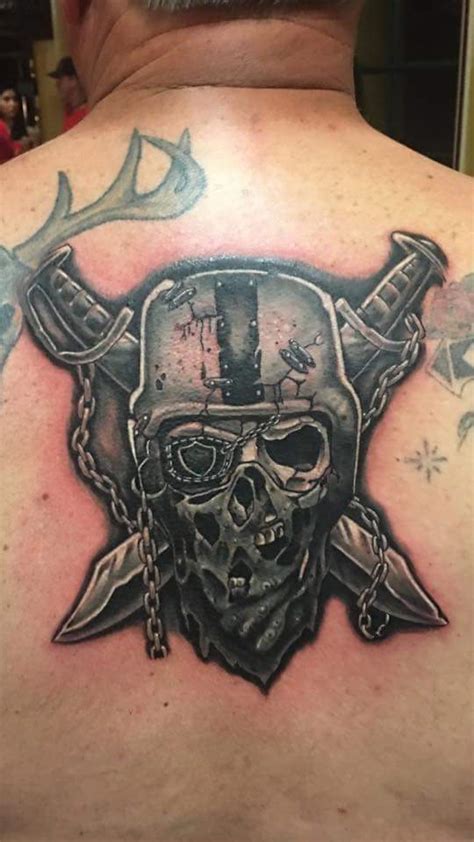 Raiders Skull Logo Tattoo