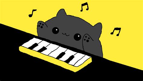 Cat Playing Piano Animation - Cat Playing Piano Gifs Tenor