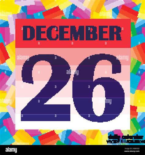 December 26 icon. For planning important day. Banner for holidays and ...