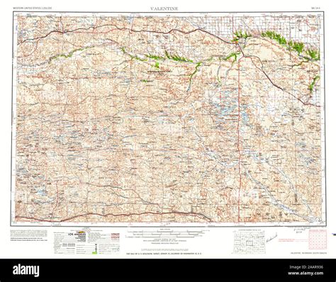 Valentine nebraska map hi-res stock photography and images - Alamy