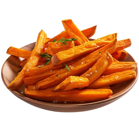 AI generated Sweet potato fries isolated on transparent background ...