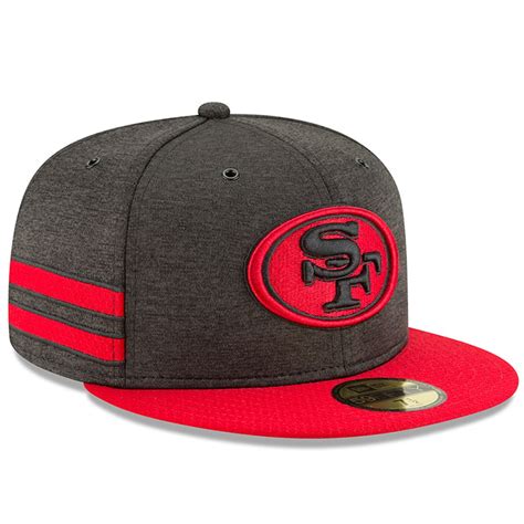 Men's San Francisco 49ers New Era Black/Scarlet 2018 NFL Sideline Home ...