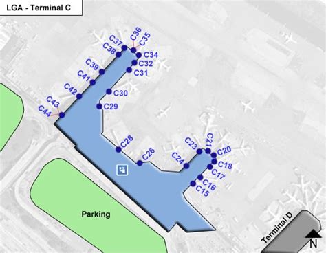 La Guardia Airport LGA Terminal C Map