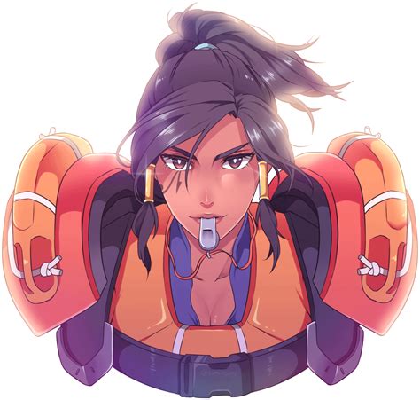 My Lifeguard Pharah fan art! : Overwatch