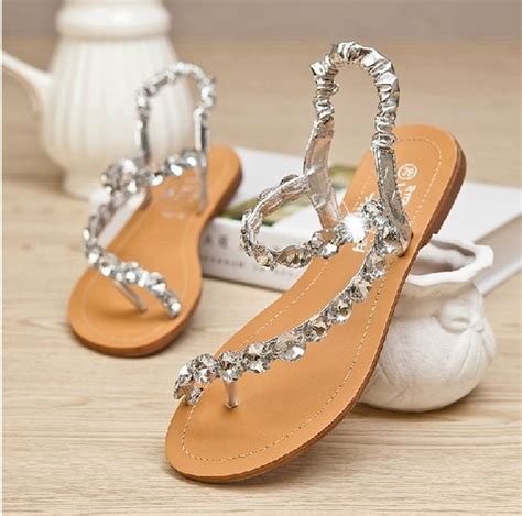 Rhinestone Sandals for Wedding | CraftySandals.com