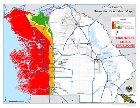 Citrus County Evacuation Zones