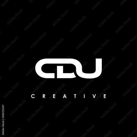 CDU Letter Initial Logo Design Template Vector Illustration Stock ...