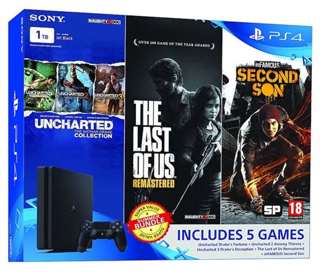 Sony PS4 Slim 1TB Summer Value Bundle With 5 Games Listed on Amazon ...