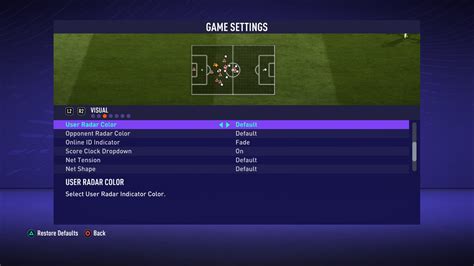 FIFA 21 Game Settings For PS4 - An Official EA Site