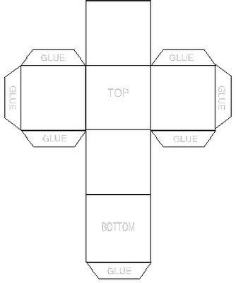 dice template | Box template printable, Paper box diy, Paper box template