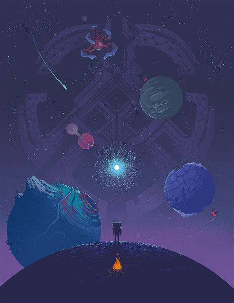 Outer Wilds Game Art Print Planets Poster Design - Etsy | Game art, Planet poster, Poster design