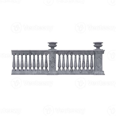 Baroque stone fence 18732567 PNG