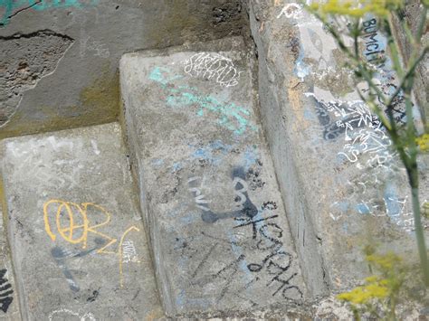 Ruins Steps With Graffiti Free Stock Photo - Public Domain Pictures