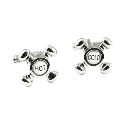 Hot & Cold Tap Novelty Cufflinks from Ties Planet UK