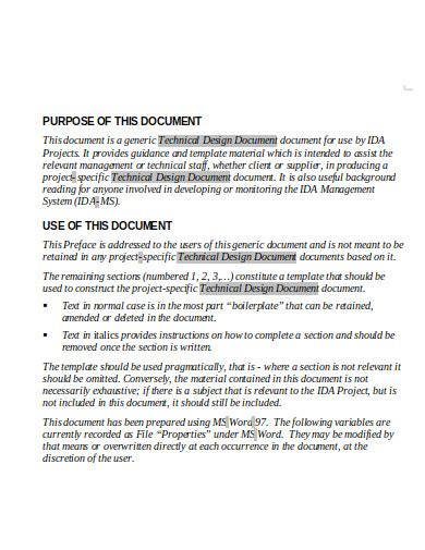 19+ Technical Documentation Templates in PDF | MS Word