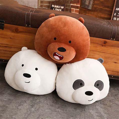 Cartoon We Bare Bears Ice Bear Panda Plush Toys Cute Stuffed Doll Soft Pillow Gifts | Shopee ...