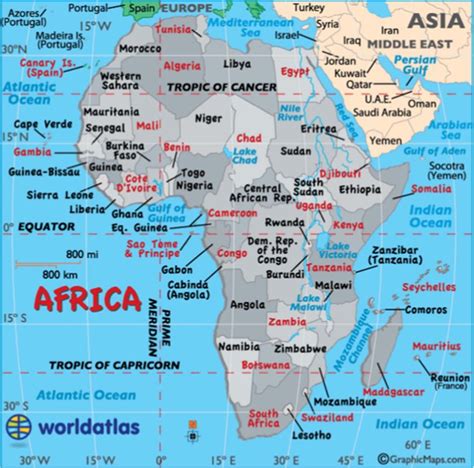 Mapa De Asia Y Africa