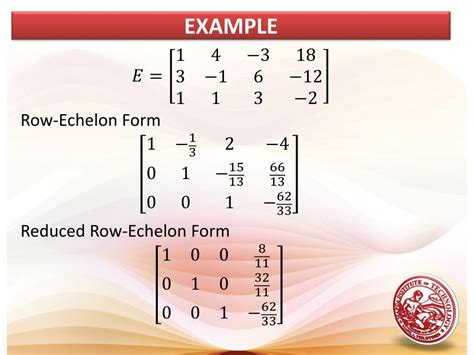 PPT - ROW-ECHELON FORM AND REDUCED ROW-ECHELON FORM PowerPoint Presentation - ID:7072853