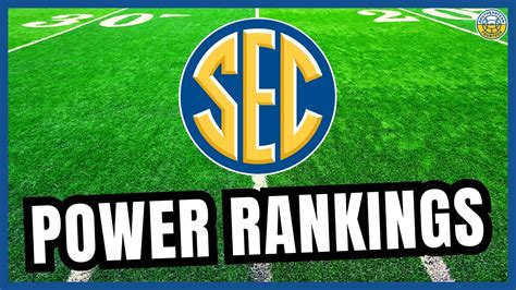 SEC Football Power Rankings: Week 4 Edition - YouTube