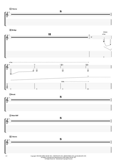 Breaking the Law Tab by Judas Priest (Guitar Pro) - Full Score | mySongBook