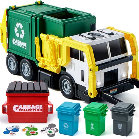 Buy JOYIN Toys for Boys 3+ Years Old - 16" Large Garbage Truck Toys for Boys, Realistic T Truck ...
