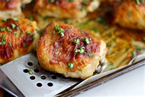 Crispy Baked Buttermilk Chicken Thighs - Yuli Cooks