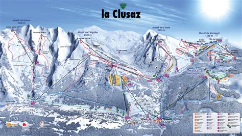 La Clusaz Trail map - Freeride