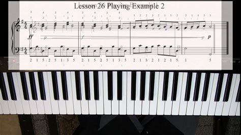 Learn to Play Piano - Lesson 26 - Playing songs the key of G Major 2 - YouTube