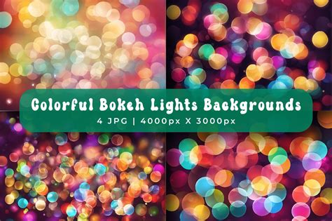 Colorful Bokeh Lights Backgrounds Graphic by srempire · Creative Fabrica