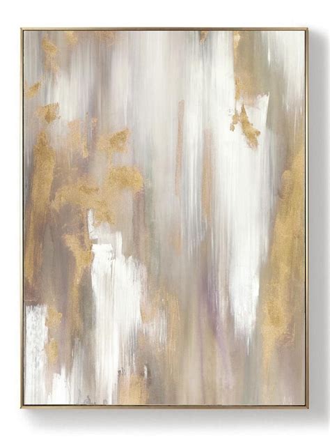 Original White Painting Gold Painting Minimalist Abstract - Etsy | Gold ...