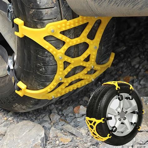 Car Vehicle Truck Off Road SUV Safe Snow Tire Wheel Chain Anti skid Mesh Belt -in Tire ...