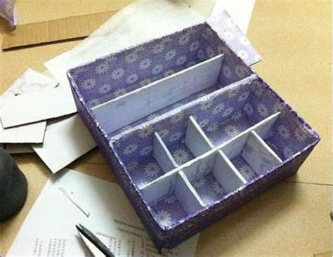 DIY Easy Cardboard Drawer Divider Storage Box - i Creative Ideas